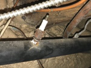 Home Inspector Plumbing Defect - Armada Inspection Services